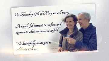 Digital invitation for the wedding of Johan and Nicole