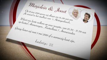 Digitale trouwkaart en uitnodiging Sweet Valentine