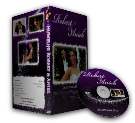 Bijpassend cover en label voor het DVD en Blu-ray menu de Betovering