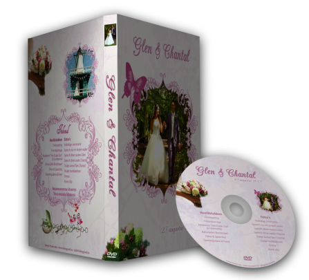 Bijpassend cover en label voor het Butterfly DVD en Blu-ray menu