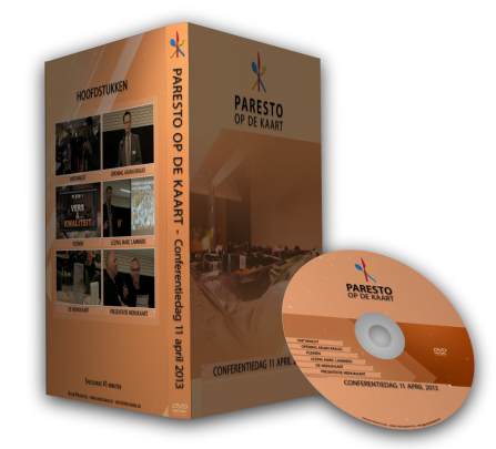 Bijpassend cover en label voor het Corporate DVD en Blu-ray menu