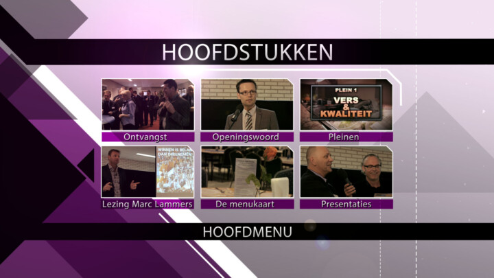 Professioneel en zakelijk DVD en Blu-ray menu - Hoofdstukken