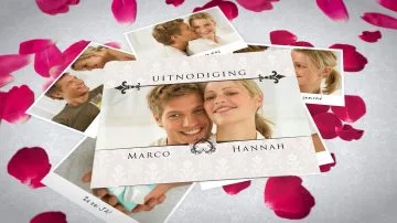 Digitale uitnodiging huwelijk - Sweet Roses
