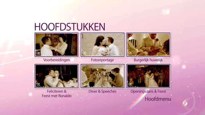 Harmonieus DVD en Blu-ray menu - Hoofdstukken