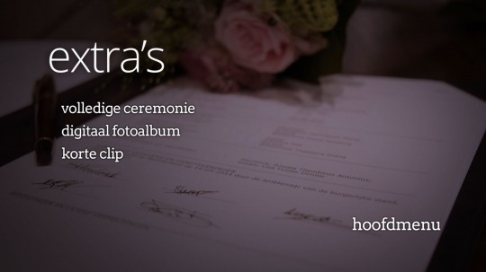 Modern - DVD en Blu-ray menu als finishing touch voor een uitvaartregistratie - Extra's