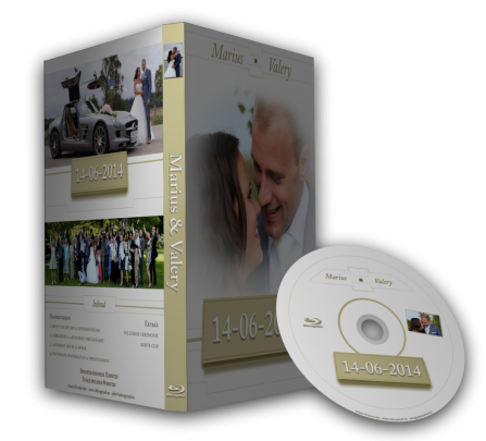 Bijpassend cover en label voor het Romantic DVD en Blu-ray menu
