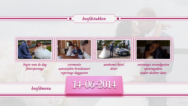 Romantisch DVD en Blu-ray menu - Hoofdstukken