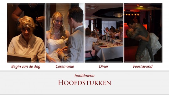 Sereen DVD en Blu-ray menu voor bijvoorbeeld jullie trouwvideo - Hoofdstukken