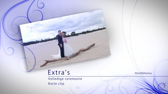 Special Moments DVD en Blu-ray menu voor bijvoorbeeld jullie trouwvideo - Extra's