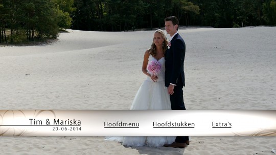 Special Moments Blu-ray Pop-up menu voor bijvoorbeeld jullie trouwvideo
