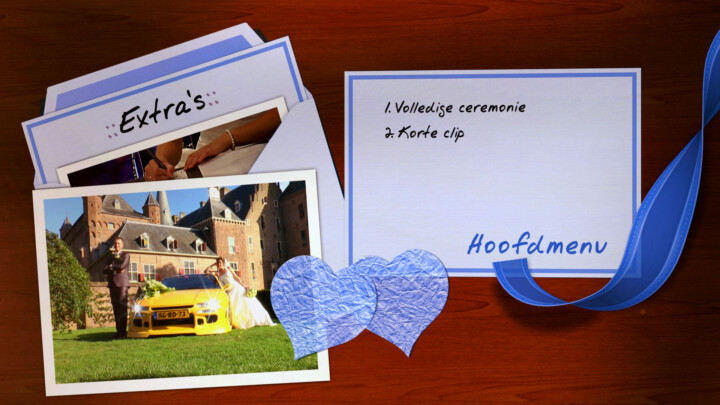 DVD en Blu-ray menu voor een mooie herinnering - Extra's