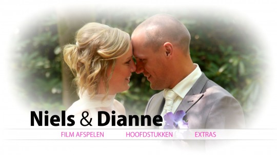 Wedding DVD en Blu-ray menu voor een romantische stijl van jullie trouwfilm - Hoofdmenu