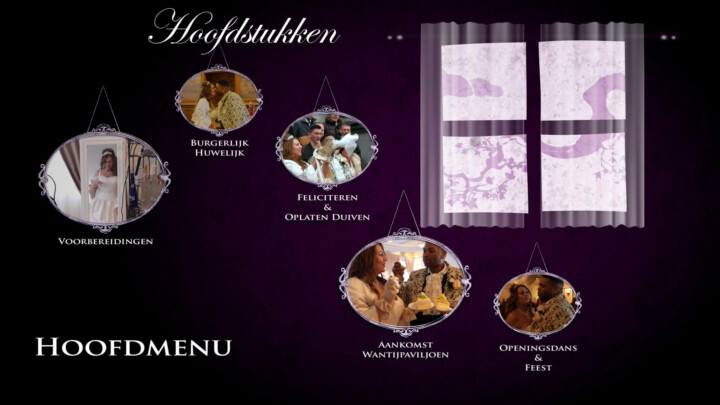 Video huwelijk met authentiek DVD en Blu-ray menu - Hoofdstukken